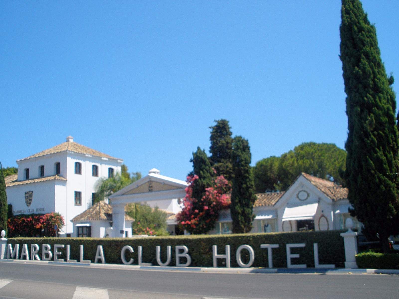 Entrance of the Marbella Club Hotel