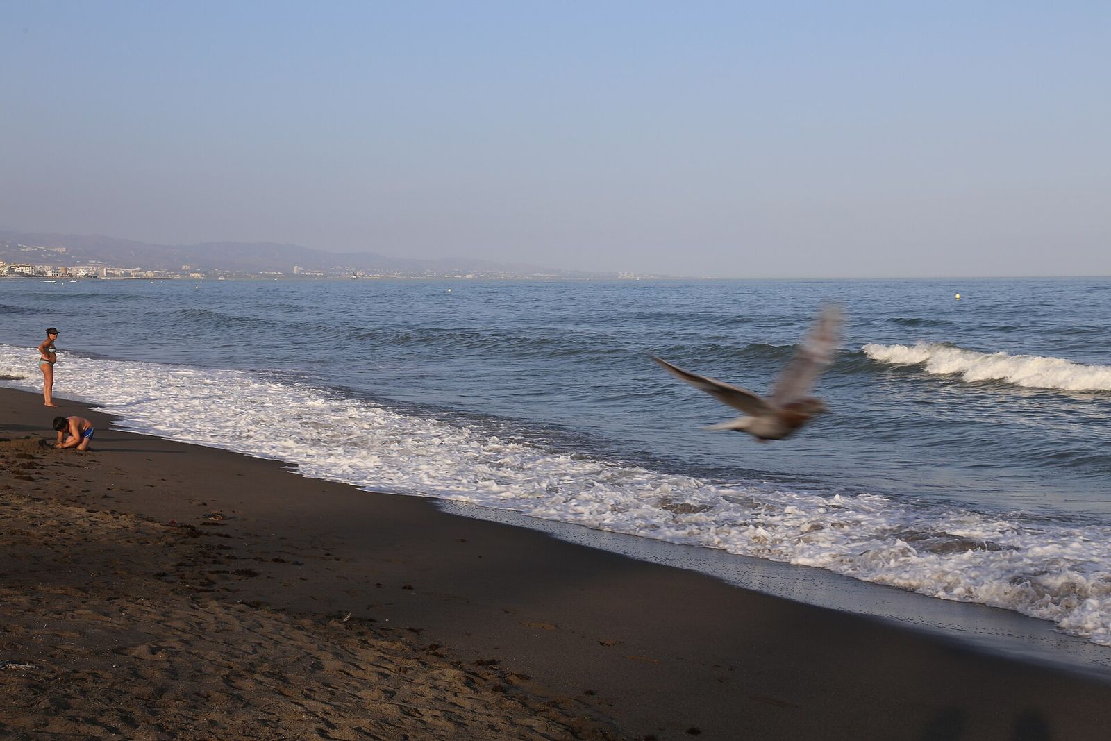 Beach at San Pedro de Alcántara at dusk